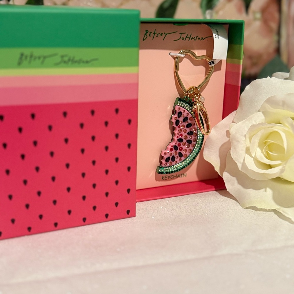 Betsey Johnson Watermelon Keychain